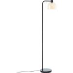 Brilliant Borne Extérieure Casto Verre Métal Noir Beige | Convient pour 1x E27