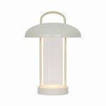 Nordlux Lampe De Chevet Mirano Métal et Verre Beige 3W 150lm - 830 Blanc Chaud | 3 Niveaux De Gradation Dimmable