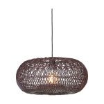 Good&Mojo Suspension Luminaire Arizona Rattan Burgundy S | Convient pour 1x E27 