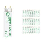 Lot 25x Osram T8 Lumilux 58W - 830 Blanc Chaud | 150cm