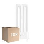 Lot 10x Ledvance DULUX-F LED 12W - 840 Blanc Froid | 4-Pins - Équivalent 24W