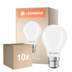 Lot 10x Ledvance Classic LED B22 Poire Dépolie 5.9W 806lm - 827 Blanc Très Chaud | Équivalent 60W