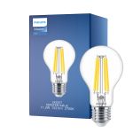 Philips MASTER Value LED Ampoule E27 Poire Claire 11.2W 1521lm - 927 Blanc Très Chaud | Meilleur rendu des couleurs - Dimmable - Équivalent 100W