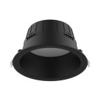 Noxion Downlight LED Hera Profond Encastré Noir 21W 2400lm 100D - 827-830-840 CCT | 226mm - Diamètre 200mm