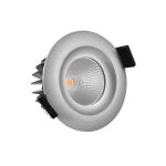 Noxion Spot LED Gimba Aluminium 6W 400lm 36D - 927 Blanc Très Chaud | Diamètre 74mm - IP44 - Meilleur rendu des couleurs - Dimmable