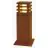SLV Carré 40 Lampadaires Salon Acier Rouille Carré 9W 90lm - 830 Blanc Chaud | Extérieur - IP55