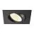 SLV New Tria 68 Spot Aluminium Noir Carré 8.3W 750lm 60D - 930 Blanc Chaud | Diamètre 68mm - Meilleur Rendu Des Couleurs - Dimmable 