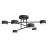 Emibig Plafonnier Halo Acier Noir | Convient pour 6x GX53 - Max 8W