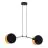 Emibig Suspension Luminaire Motif Acier Noir | Convient pour 2x E27 - Max 15W
