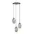 Emibig Suspension Luminaire Astral Acier Noir | Convient pour 3x E14 - Max 10W