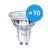 Lot 10x Philips Corepro LED Spot GU10 PAR16 4.6W 355lm 36D - 827 Blanc Très Chaud | Équivalent 50W