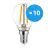 Lot 10x Noxion Lucent LED E14 Boule Filament Claire 4.5W 470lm - 827 Blanc Très Chaud | Équivalent 40W