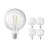 Lot 5x Calex Smart Tuya Wifi E27 Globe Filament 7.5W 1055lm - 818-830 Variable Blanc | Dimmable - Équivalent 75W 