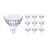 Lot 10x Philips Master Value LED Spot GU5.3 MR16 5.8W 460lm 36D - 930 Blanc Chaud | Meilleur rendu des couleurs - Dimmable - Équivalent 35W