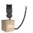 Lot 25x Noxion GST - Compatible Câble d’alimentation Noir - Mâle + Extrémités ouvertes - 0,3m - 2 pole 0,75mm2