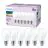 Lot 6x Philips Ampoule LED E27 Poire Dépolie 7W 806lm - 827 Blanc Très Chaud