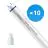 Lot 10x Philips Tube LED T8 MASTER (EM/Direct 230V) High Output 8W 1050lm - 840 Blanc Froid | 60cm - Équivalent 18W