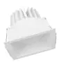Ledvance Spot LED Carré Foncélight inclinable Blanc 8W 650lm 36D - 830 Blanc Chaud | Diamètre 83mm