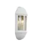 Ansell LED Wall Light Latina Half Lantern White - Suitable for E27 up to 42W | IP65