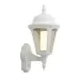 Ansell LED Wall Light Latina Lantern White - Suitable for E27 up to 42W | IP65 - Motion and Light Sensor