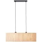 Brilliant Wimea Suspension Luminaire Métal Noir Beige | Convient pour 2x E27