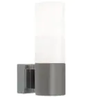 Nordlux Tangens Applique Murale Verre et Métal Gris | IP44 - Convient pour E14