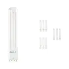 Lot 10x Ledvance Dulux-L LED 8W - 830 Blanc Chaud | 4-Pins - Équivalent 18W