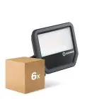 Lot 6x Ledvance Projecteur LED Aluminium Noir 41W 5500lm 100D - 830 Blanc Chaud | IP66 - Symétrique