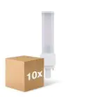 Lot 10x Ledvance Dulux-D LED 7W - 840 Blanc Froid | 2-Pins - Équivalent 18W