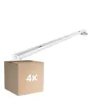 Lot 4x Noxion Réglette Click V2 LED T8 | Convient pour 2x 150cm Tube LED