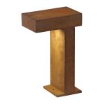 SLV Pathlight 40 Vloerlamp Staal Roestig 8.8W 470lm - 830 Warm Wit | Buitenverlichting - IP55