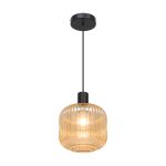 D'Lite Hanglamp Leffinge Amber Glas | Geschikt Voor 1x E27