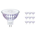 Voordeelpak 10x Philips Master Value LED Spot GU5.3 MR16 7.5W 660lm 60D - 940 Koel Wit | Beste Kleurweergave - Dimbaar - Vervangt 50W