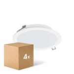 Voordeelpak 4x Philips LED Downlight Ledinaire DN065B Metaal Wit 19W 2000lm 110D - 830-840-865 CCT | 225mm - Zaagmaat 200mm - IP20