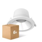 Voordeelpak 6x Noxion LED Downlight Apollo V2.0 15-25W 1800-3060lm 60D - 830/840 CCT | 220mm - Zaagmaat 200mm