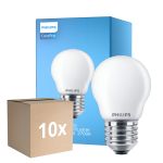 Voordeelpak 10x Philips Corepro LED Lustre E27 Kogel Mat 6.5W 806lm - 827 Zeer Warm Wit | Vervangt 60W
