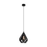 Eglo Hanglamp Carlton 5 Staal Zwart | IP20 - Geschikt voor 1x E27 