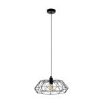 Eglo Hanglamp Carlton 2 Staal Zwart | IP20 - Geschikt voor 1x E27 