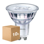 Voordeelpak 10x Philips Corepro LED Spot GU10 PAR16 4W 345lm 36D - 827 Zeer Warm Wit | Dimbaar - Vervangt 50W