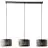 Brilliant Tyas Hanglamp Metaal Zwart Goud | Geschikt voor 3x E27