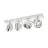SLV Kalu Spot Aluminium Wit | Geschikt voor 4x GU10 (AR111) 