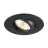 SLV New Tria 75 Spot Aluminium Zwart Rond 8.3W 750lm 38D - 930 Warm Wit | Zaagmaat 75mm -  Beste Kleurweergave - Dimbaar 
