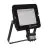 Ledvance LED Floodlight Compact Zwart 50W 5000lm 100D - 840 Koel Wit | IP65 - Symmetrisch - Bewegings- en lichtsensor
