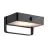 Nordlux Saulio Wandlamp Aluminium Zwart 4.45W 370lm - 830 Warm Wit | IP44 - Solar