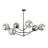 Emibig Plafondlamp Hunter Staal Zwart | Geschikt voor 6x E14 - Max 10W