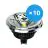 Voordeelpak 10x Noxion Lucent LED Spot GU10 AR111 12W 600lm 40D - 930 Warm Wit | Beste Kleurweergave - Dimbaar - Vervangt 50W