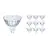 Voordeelpak 10x Philips Corepro LED Spot GU5.3 MR16 4.4W 345lm 36D - 827 Zeer Warm Wit | Vervangt 35W