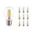 Voordeelpak 10x Noxion Lucent Filament LED E27 Peer Helder 7W 806lm - 827 Zeer Warm Wit | Vervangt 60W