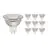 Voordeelpak 10x Noxion LED Spot GU5.3 MR16 4.4W 345lm 36D - 840 Koel Wit | Dimbaar - Vervangt 35W