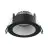 Noxion LED Spot Ares Diep Zwart 6W 540lm 927-940 3CCT - met Binnenring Wit | Zaagmaat 68mm